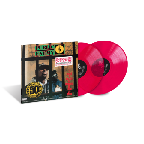 It Takes A Nation of Millions To Hold Us Back 35th Anniversary Edition by Public Enemy - Exclusive Translucent Red Vinyl 2LP - shop now at Public Enemy store